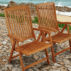 Sun Flair Folding Garden Chair (Set of 2)